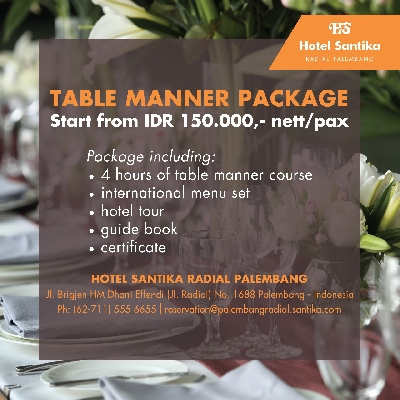 Tawarkan Paket Table Manner Super Lengkap