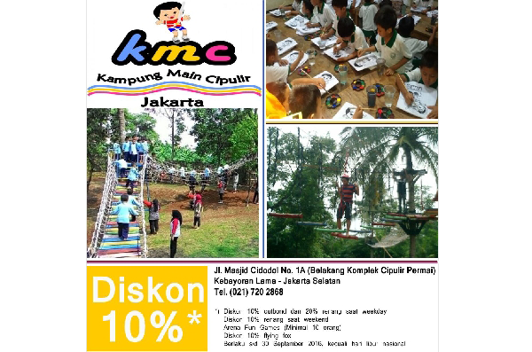 Ciptakan Kenangan Indah Anda & Keluarga di Kampung Main Cipulir