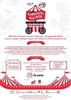 Karnaval Kuliner Wahana 2017