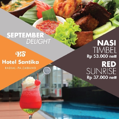 Nasi Timbel Lengkap dan Red Sunrise
