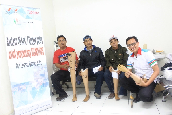 Jelang Hut Ke 46, Wahana Berikan 46 Kaki dan Tangan Palsu