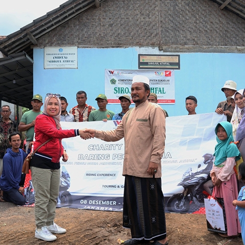 Jalankan Kegiatan Sosial Berkelanjutan, Wahana Honda Adakan Charity Touring Renovasi Sekolah