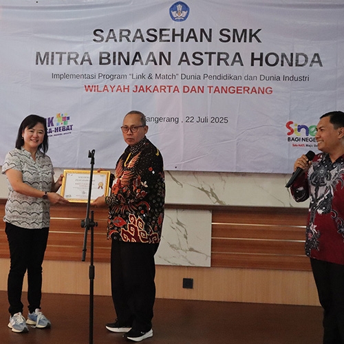 Perkuat Vokasi TSM Honda dan Terkoneksi DUDI, PT WMS Gelar Sarasehan Bersama 56 SMK Binaan