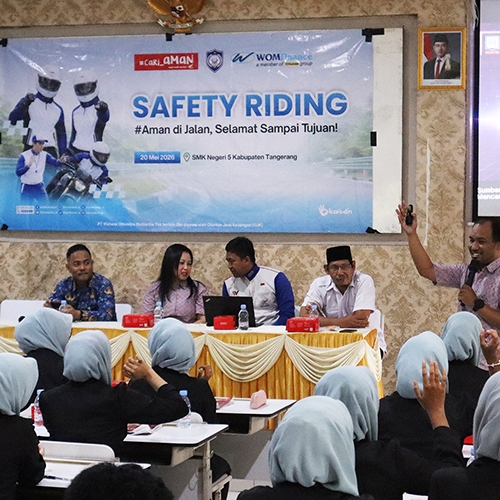 Hadir di SMKN 5 Kabupaten Tangerang, Kolaborasi Program Safety Riding & WBI Bekali Siswa Hadapi Era Digital dan Bangun Budaya #Cari_aman